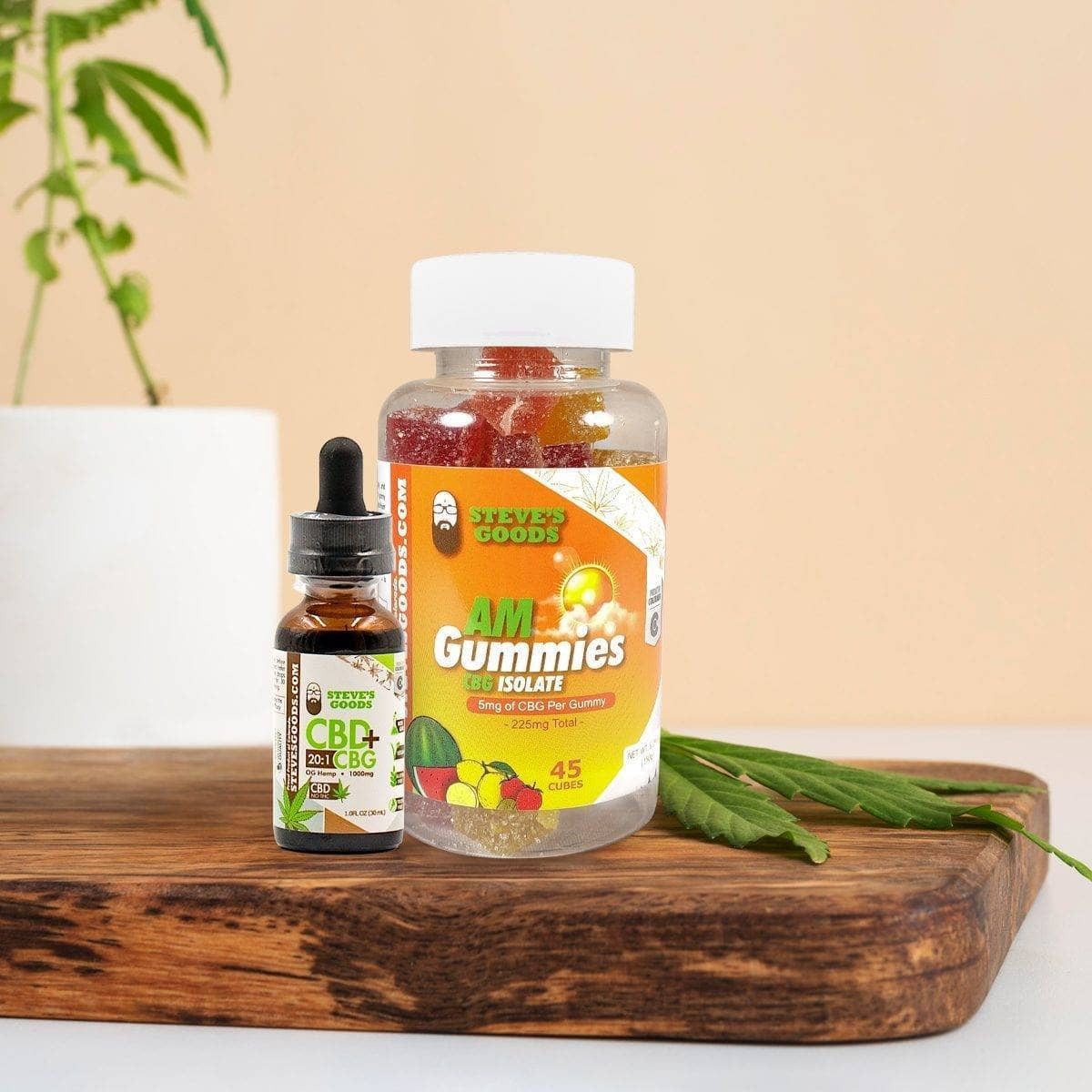 am-gummies-and-cbg-oil-with-plant.jpg
