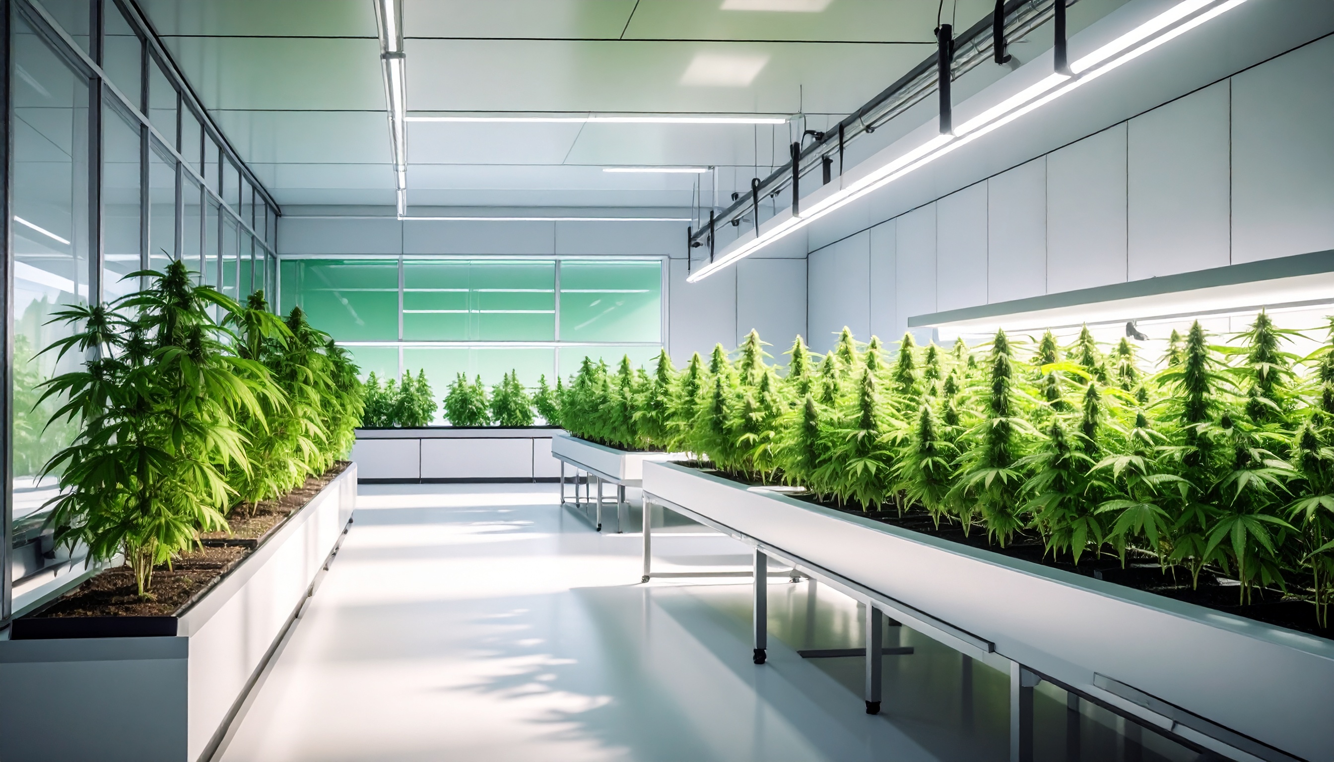 futuristic clean laboratory meets natural hemp garden science and nature harmonized - Steve's Goods CBD