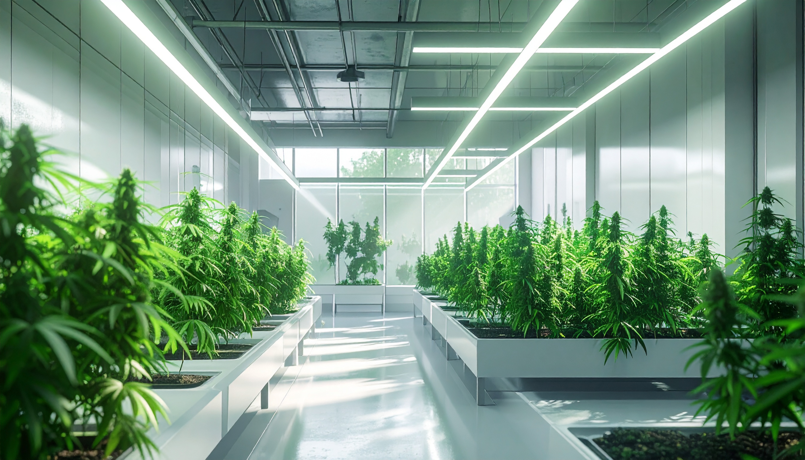 futuristic clean laboratory meets natural hemp garden science and nature harmonized - Steve's Goods CBD