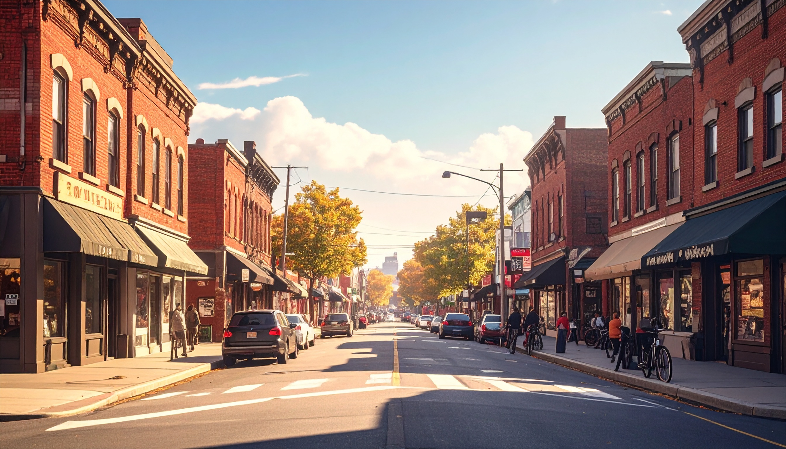 louisville street scene with local shops and warm brick buildings community feel - Steve's Goods CBD