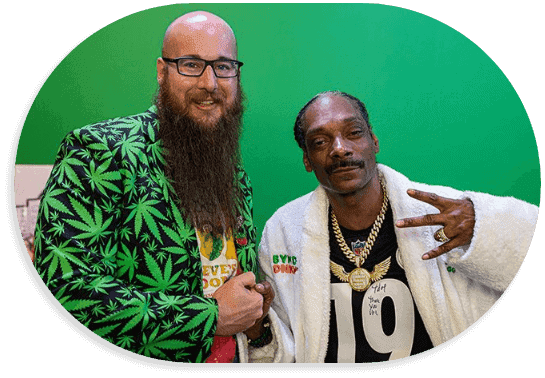 Steve Schultheis con Snoop Dog