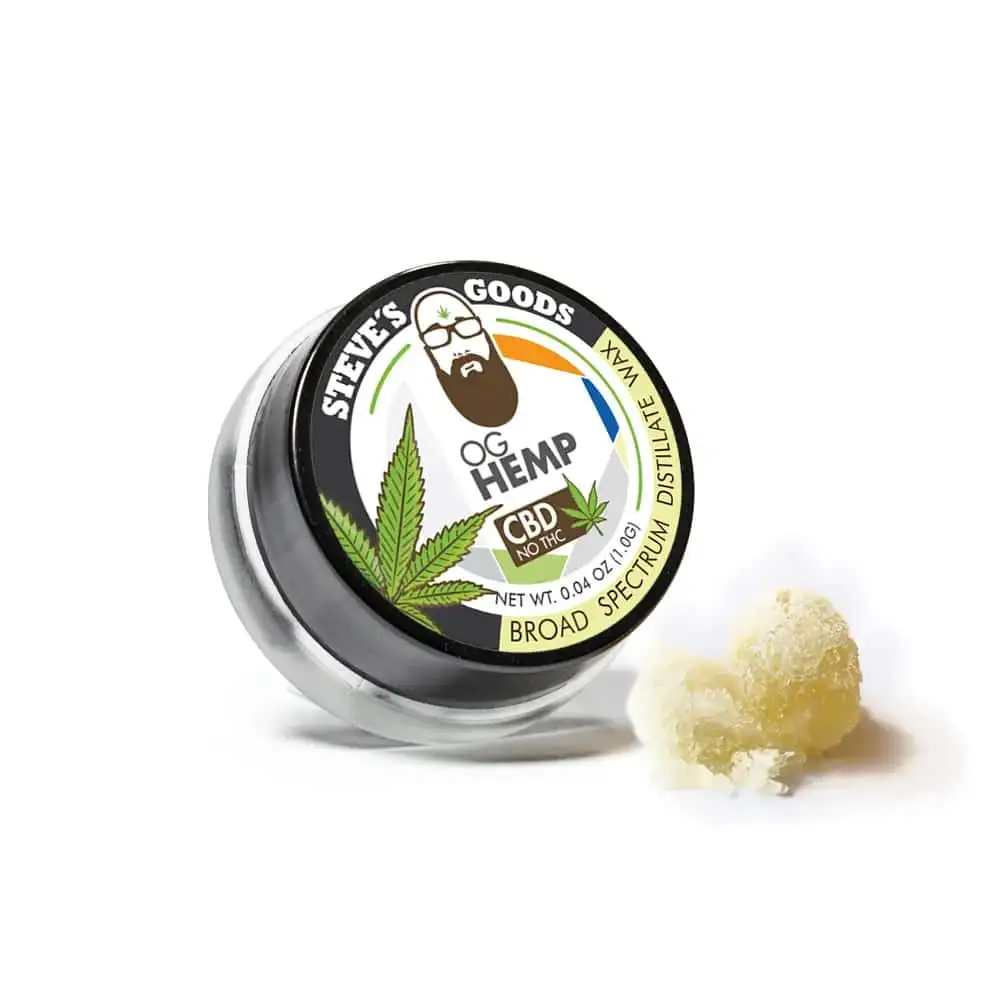 OG Hemp CBD Wax | No Terpenes Added | Steve's Goods