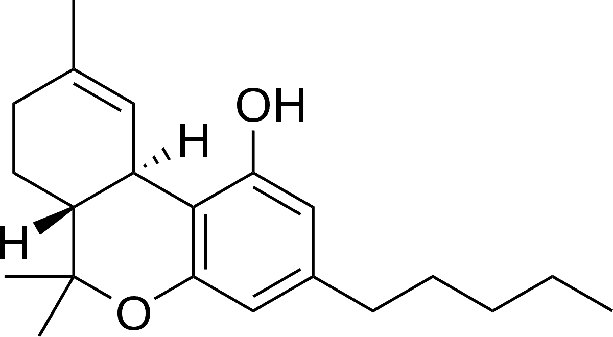 Tetrahydrocannabinol-thc-molecule