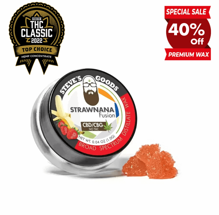 CBD-wax-strawnana-award-winning-concentrate-dab